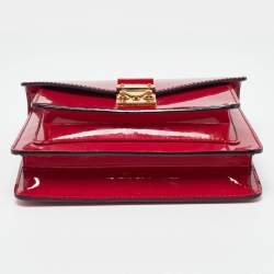 Pre Owned Louis Vuitton Fuchsia Vernis Monceau BB Bag