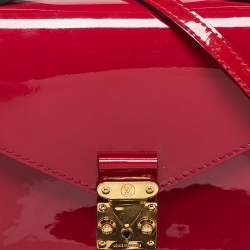 Pre Owned Louis Vuitton Fuchsia Vernis Monceau BB Bag