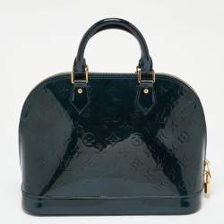 Louis Vuitton Bleu Nuit Monogram Vernis Leather Alma PM Bag