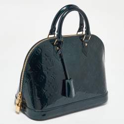 Louis Vuitton Bleu Nuit Monogram Vernis Leather Alma PM Bag