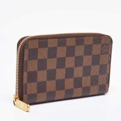 Louis Vuitton Damier Ebene Canvas Zippy Wallet