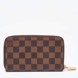 Louis Vuitton Damier Ebene Canvas Zippy Wallet