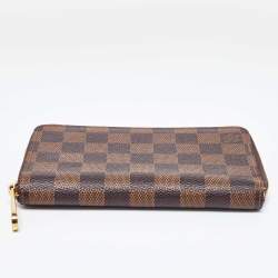 Louis Vuitton Damier Ebene Canvas Zippy Wallet