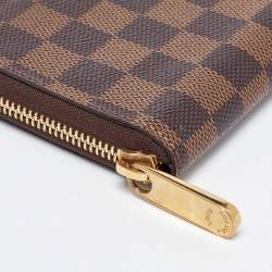 Louis Vuitton Damier Ebene Canvas Zippy Wallet