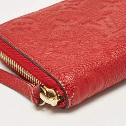 Louis Vuitton Cherry Monogram Empreinte Leather Clemence Wallet