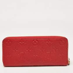 Louis Vuitton Cherry Monogram Empreinte Leather Clemence Wallet
