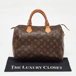 Pre Owned Louis Vuitton Monogram Canvas Speedy 30 Bag