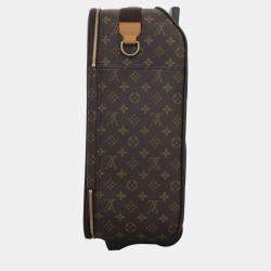Pre Owned Louis Vuitton Brown Monogram Canvas Bosphore Trolley Rolling Luggage Bag