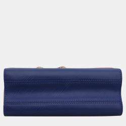 Pre Owned Louis Vuitton Soft Pink, Pink, Blue Epi Leather Twist MM Bag 