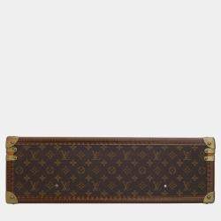 Louis Vuitton Brown Monogram Canvas Bisten 55 Luggage Bag 