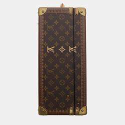 Louis Vuitton Brown Monogram Canvas Bisten 55 Luggage Bag 