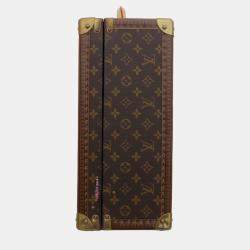 Louis Vuitton Brown Monogram Canvas Bisten 55 Luggage Bag 