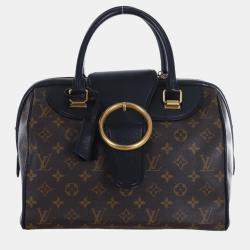 Pre Owned Louis Vuitton Black Monogram Canvas and Leather Limited Edition Golden Arrow Speedy Bag