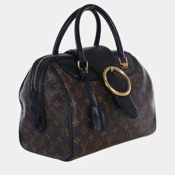 Pre Owned Louis Vuitton Black Monogram Canvas and Leather Limited Edition Golden Arrow Speedy Bag