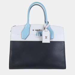 Pre Owned Louis Vuitton Two-Tone Leather City Steamer MM Shoulder Bag