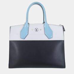 Pre Owned Louis Vuitton Two-Tone Leather City Steamer MM Shoulder Bag