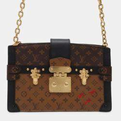 Louis Vuitton Trunk Clutch Brown Monogram Monogram Reverse Canvas