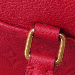 Louis Vuitton scarlet Monogram Empreinte Leather Speedy Bandouliere Size 25