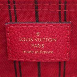 Louis Vuitton scarlet Monogram Empreinte Leather Speedy Bandouliere Size 25