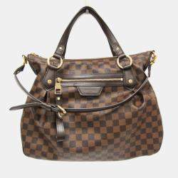 Pre Owned Louis Vuitton Ebene Damier Evora MM Handbag