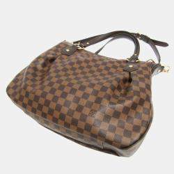 Pre Owned Louis Vuitton Ebene Damier Evora MM Handbag