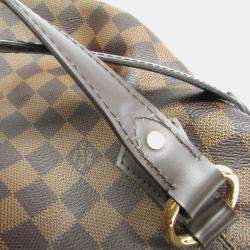 Pre Owned Louis Vuitton Ebene Damier Evora MM Handbag