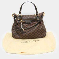 Pre Owned Louis Vuitton Ebene Damier Evora MM Handbag