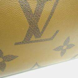 Louis Vuitton Beige Brown Monogram Reverse On The Go GM Shoulder Bag