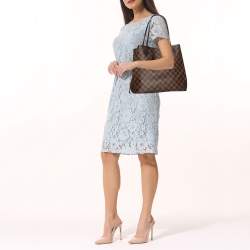 Louis Vuitton Damier Ebene Canvas Neverfull MM Bag