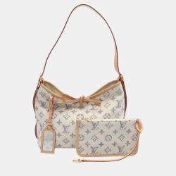 Louis Vuitton Leather White Multicolor Carryall Nm pm Monogram Jacquard Shoulder Bag