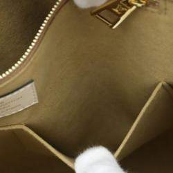Louis Vuitton On The Go Gm Monogram Shoulder Empreinte Beige Tote Bag