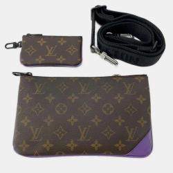 Louis Vuitton Monogram Macassar Trio Black Shoulder Bag