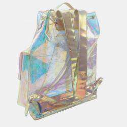 Louis Vuitton Christopher Gm Monogram Prism Coated Canvas Leather Clear Multicolor Rucksack Backpack