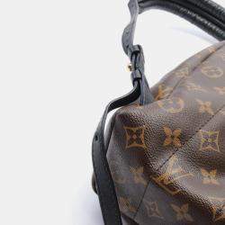 Louis Vuitton Palm Springs Pm Monogram Coated Canvas Leather Brown Black Rucksack Backpack