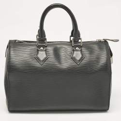 Pre Owned Louis Vuitton Black Epi Leather Speedy 25 Bag