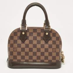Pre Owned Louis Vuitton Damier Ebene Canvas Alma BB Bag