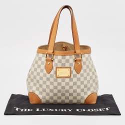 Pre Owned Louis Vuitton Damier Azur Canvas Hampstead PM Bag