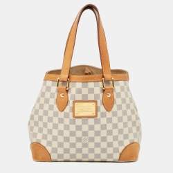 Pre Owned Louis Vuitton Damier Azur Canvas Hampstead PM Bag