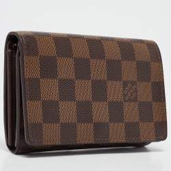 Louis Vuitton Damier Ebene Canvas Porte-Monnaie Tresor Wallet