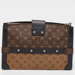 Pre Owned Louis Vuitton Reverse Monogram Canvas Trunk Clutch Bag