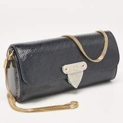 Pre Owned Louis Vuitton Navy Blue Electric Epi Leather Night Box