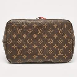 Pre Owned Louis Vuitton Coquelicot Red Monogram Canvas NeoNoe MM Bag