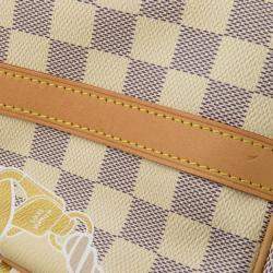 Louis Vuitton Beige Damier Azur Speedy Bandouliere Nautical Size 25