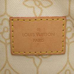 Louis Vuitton Beige Damier Azur Speedy Bandouliere Nautical Size 25