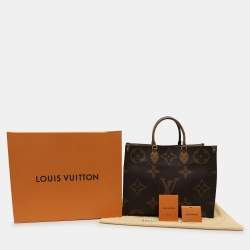 Pre Owned Louis Vuitton Reverse Monogram Canvas On The Go GM Bag