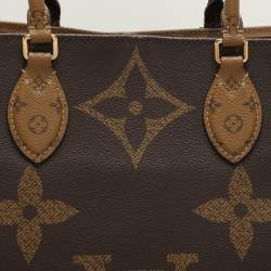 Pre Owned Louis Vuitton Reverse Monogram Canvas On The Go GM Bag