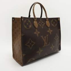 Pre Owned Louis Vuitton Reverse Monogram Canvas On The Go GM Bag
