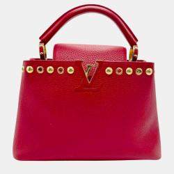 Louis Vuitton Leather Red Capucines BB Handbag