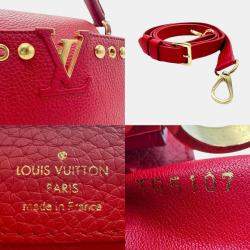 Louis Vuitton Leather Red Capucines BB Handbag