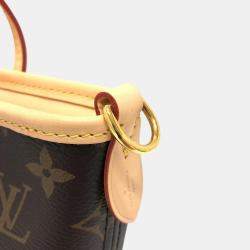 Pre Owned Louis Vuitton Neverfull BB Monogram Canvas Brown Bag